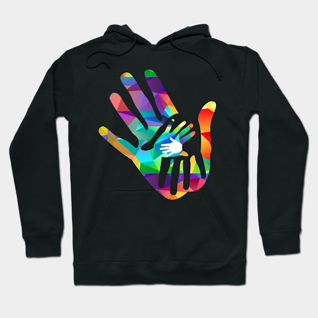 hands color Hoodie by INDONESIA68